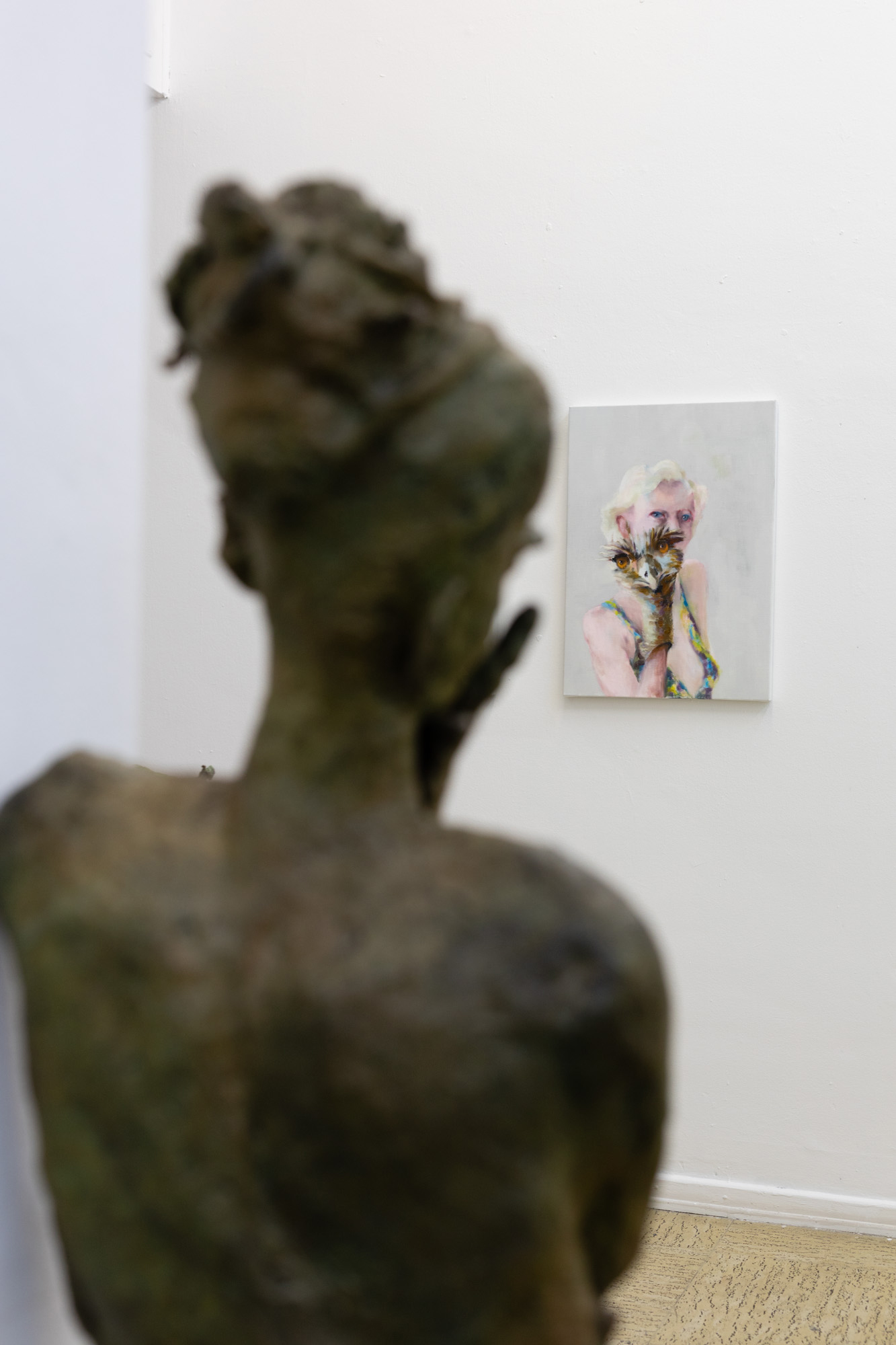 Lehnende (Ausschnitt), Bronze, Handpuppe